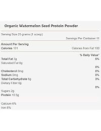 Steve's PaleoGoods, polvo orgánico de semillas de sandía para proteínas de 16 oz