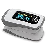 MeasuPro Instant Read Digital Pulse Oximeter, Oxygen Sensor and Pulse Rate Monitor with Alarm Setting, Color OLED Display and Carry Case, CE, FDA Approved [Digital] [Color] (Sports)