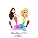 2-Piece Mermaid Doll Toy for Girls or Cake Decoration,Swim in the Water at Bath Time, the Pool, and Beach(Random Color)