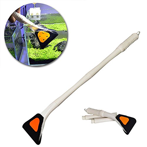 JunBo Fish Tank Cleaning Brush Long Handle Sponge Cleaning Brush for Aquarium Fish Tank, 55cm