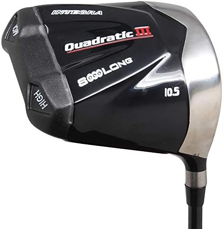 XL Big & Tall Men’s (+2″ Longer Than Standard Length) Integra SoooLong Quadratic III Square 460cc 10.5° Driver Right Handed Premium Ultra Forgiving Regular Flex Graphite Shaft Tour Velvet Grip
