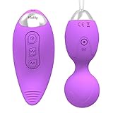 Kegel Exercise Weight Ben Wa Balls Waterproof Rechargeable Remote Control Exercise Training Kit for Women Bladder Control & Pelvic Floor Exercises