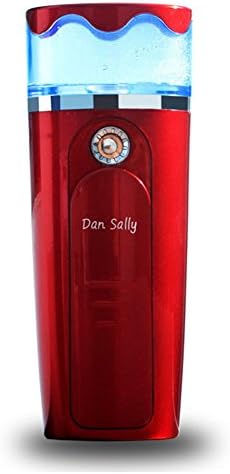 Facial Steamer Nano Ultrasonic Humidifier Moisturize Your Skin Young and Beautiful Support Charging for Mobile Phone (Red)
