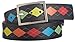 PGA Tour Reversible Silicone Golf Belt - Black/Argyle or Black