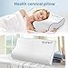 Anvo Memory Foam Pillow, Neck Contour Cervical Orthopedic Pillow for Sleeping Side Back Stomach Sleeper, Ergonomic Bed Pillow for Neck Pain