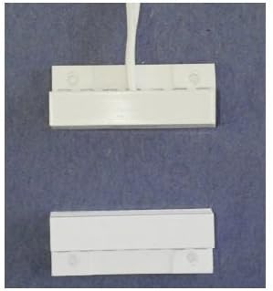 Flange Mount Contact And Magnet With Center Leads White - 10 Pack