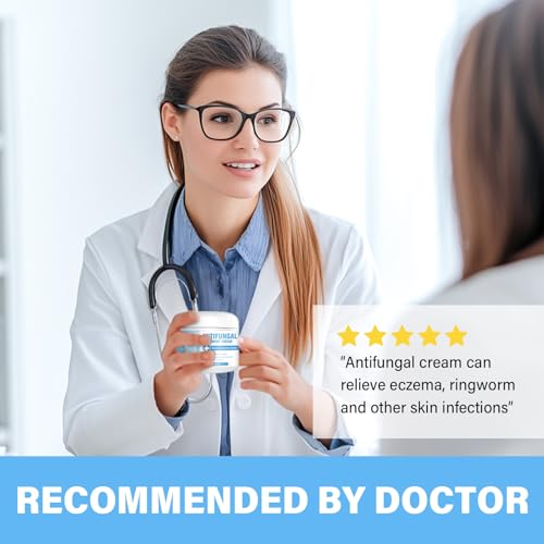 Skin Fungus Cream, Intensive Treatment for Athlete's Foot, Eczema, Groin Fungus & Tinea Versicolor, Suitable for Face and Body Care, Non-Irritating, 60 ml