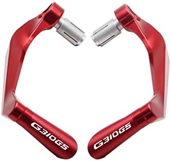 7/8" 22mm Motorcycle Handlebar Brake Clutch Levers Protector Guard For BMW G310GS 2018 (Red)