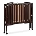 Dream On Me 2-in-1 Folding Portable Compact Mini Baby Crib in Espresso, GreenGuard Gold & JPMA, US Patented Flat Folding System, Locking Wheels,1″ Mattress Pad, Space-Saving Quck Fold Easy Storage