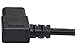 SF Cable 10ft Left Angle NEMA 5-15P to C13 Power Cord, 10Amp, 18/3 AWG, Compatible with HDTV, LCD Plasma, DLP TV, PC, Monitor, Printer, hubs, switches,