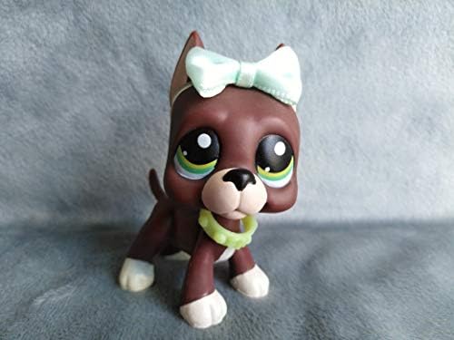 Judy lps Great Dane Dog #1519 Brown Chocolate Puppy Green Eyes Come with lps Accessories Lot Xmas Birthday Gift for Kids