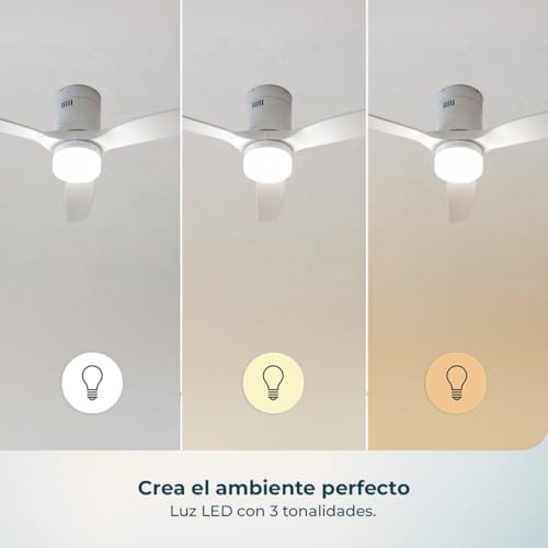 EnergySilence Aero 4600 Arctic Steel & Sand Ventilador de Teto