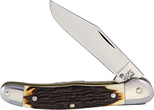 Queen QN41WH Work Horse Satin Finish Folding Knife W/2 Blades Folder