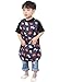 Plie Waterproof Kids Art Smocks 37 Colors (Age 1-8, S-XL Size), Navy Animal (03-L)