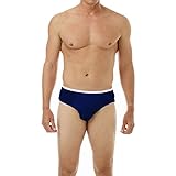 Disposable Plus Mens Premium Disposable Underwear Briefs, 30 Pack No More Carrying Dirty Underwear When Traveling (Medium, Navy)