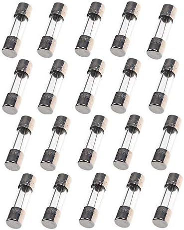BUSHIBU 20 pcs F5AL Fast-Blow Fuse 5A 250V Glass Fuses 5 x 20 mm (5amp) (F5A)