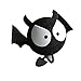 Cute Big Eyes BAT Evil Aerial Ball Cars Antenna Topper For Truck SUV Decor Balls