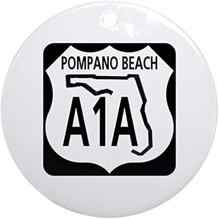 Mesllings A1A Pompano Beach Ornamento (redondo) redondo de vacaciones