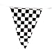 Tytroy Racing Pennant Flag Banners Black White Checkered Nascar Race Car Party Decor 100ft