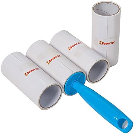Favorite Refillable Sticky Lint Pet Hair Lint Removers Dust Brushes Refill, 4 Pack, 120 Sheets