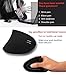 Wireless Vertical Ergonomic Mouse, 800/1000/ 1200/1600 DPI, 6 Buttons for Computer, Laptop,Desktop,PC,5th Generation -Black (Black,2.4G Battery)thumb 3