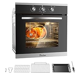 24"Single Wall Oven with 2 Racks Dalxo 2.6