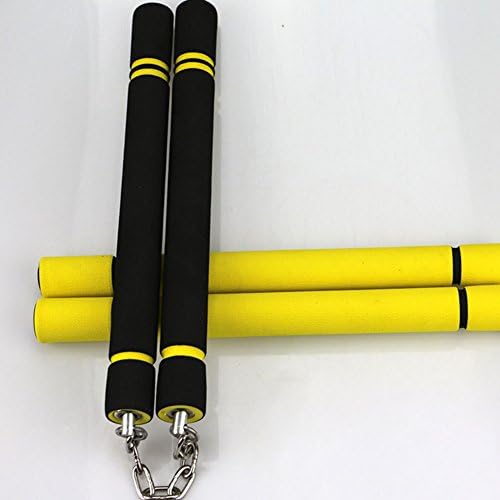 Jaswass Foam Rubber Safety Training Nunchucks with Steel Swivel Chain