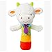 Cartoon Stuffed Animal Baby Soft Plush Hand Rattle Toys Infant Dolls Squeaker Sticks for Toddlers