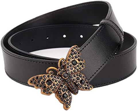 Womtop Women Waist Belts Leather Jeans Belts Ladies Designer Dress Belt Fashion Buckle Belt With Pearl