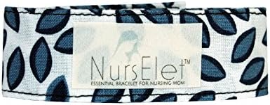 ORGANIC NursElet - Baby Nursing Bracelet for Hands-free Breastfeeding or Pumping, Breastfeeding Bracelet Reminder for Mom: Qty 1 (Watch Me Grow)