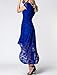 AONOUR Women's Floral Lace Formal Dress Cap Sleeve Hi-Lo Cocktail Party Swing Dress
