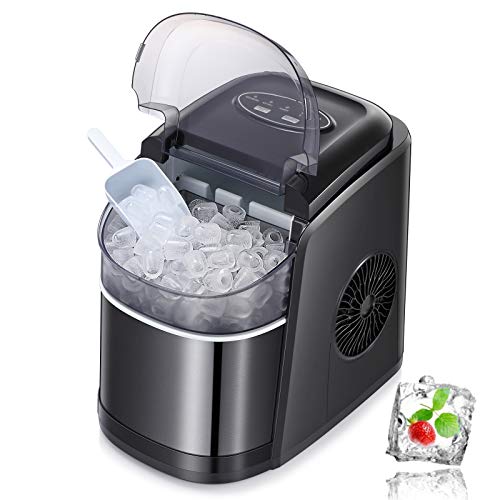 Antarctic Star Ice Maker Machine Countertop,Portable Automatic 9 Ice