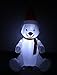 BZB Goods 4 Foot Tall Lighted Christmas Inflatable Polar Bear with Hat LED Yard Art Decoration