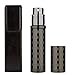 Louischanzl Perfume Bottles Refillable Empty Glass Atomizers Portable Travel Size Mini Leaking Proof Spray Perfume Container for Women & Men,Send perfume bottle holster,5ml(ZS) (Black)