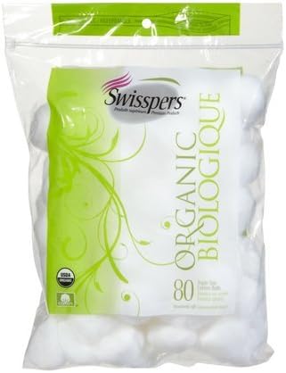 Swisspers Triple Size Cotton Balls 80 CT (Pack of 9)
