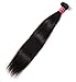 ALi Queen Straight Brazilian Remy Human Hair Weave Extensions Natural Black Color (26 inches)