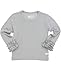RuffleButts® Little Girls Ruffled Long Sleeve Undershirt Tee