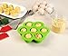 ULEE Silicone Egg Bites Mold with Removable Handles - Perfect Accessories Compatible with Instant Pot 5/6/8 qt - Reusable Storage Container and Freezer Tray with Lid (Green)