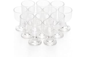 Odoria 1/12 Scale Miniature Empty Wine Glasses Dollhouse Accessories, 12Pcs