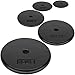 Yes4All Standard 1-inch Cast Iron Weight Plates 5, 7.5, 10, 15, 20, 25 lbs (Single & Pair)