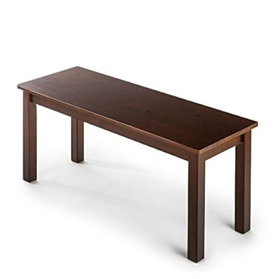 Zinus Juliet Espresso Wood Bench for Entryway or Living Room