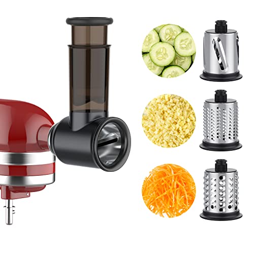 Slicer Shredder Attachment for KitchenAid Stand Mixer, Cheese Grater