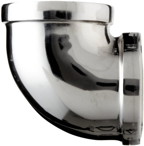 Chrome Plated Brass Pipe Fitting, 90 Degree Elbow, 1/2" NPT Female - Thumbnail 2