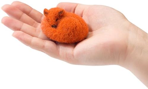 Felted Animal - The Fox - Handmade Felted Jewelry - Needlecraft Wool Pin - Vintage Brooch