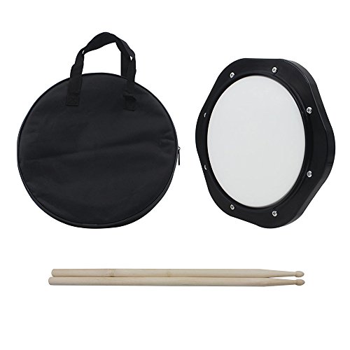 Mowind Drum Practice Pad 10 Inch Tunable with Drumsticks Carrying Bag