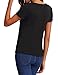 Haola Women's Casual Tops Summer Street Printed T-Shirt Short Sleeve Funny Tees Black S
