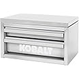 Mini 2-Drawer Steel Tool Box White