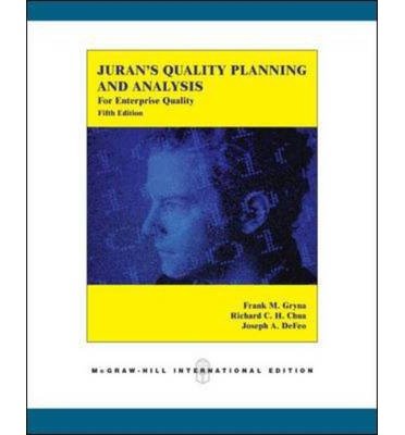 [(Juran's Quality Planning and Analysis for Ent... B010BF2S08 Book Cover
