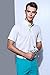 EAGEGOF Men's Shirts Golf Polo Shirt Short Sleeve Tshirts T Tech Moisture-Wicking Breathable Casual White