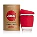 JOCO Cup 12oz - Eco-innovative Borosilicate Glass Reusable Classic Cup - (Red)